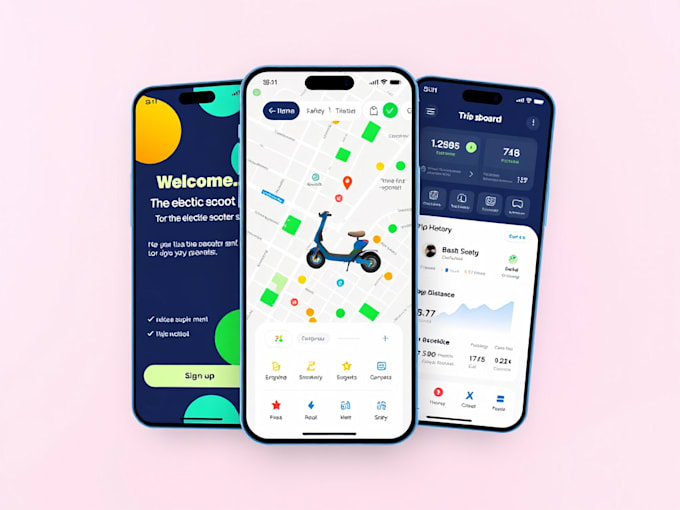 Gig Preview - Develop e scooter app, e bike app, rental app, e scooter station app