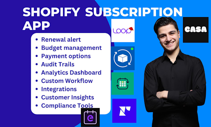 Gig Preview - Setup shopify subscription app subi seal recharge trust casa loop recurpay easy