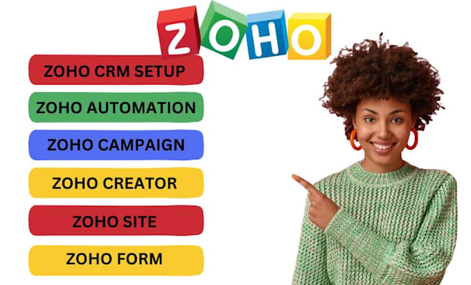 Gig Preview - Zoho crm, zoho automation, zoho creator, zoho forms, zoho site, zoho campaign