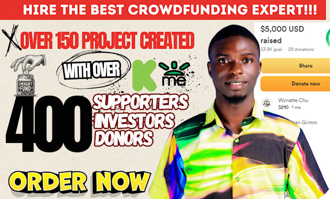 Bestseller - setup successful crowdfunding gofundme, kickstarter, indiegogo campaign