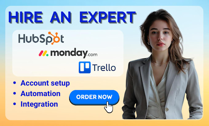 Bestseller - be your project manager on hubspot monday CRM trello