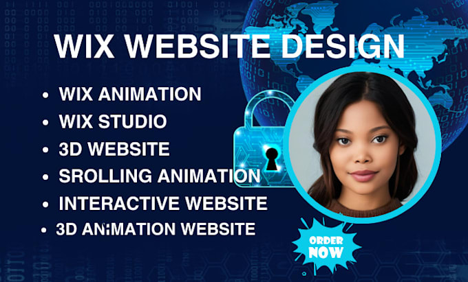 Gig Preview - Create wix animation, stunning 3d animated wix websites, scrolling animation