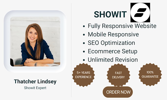 Gig Preview - Design and customize showit website with SEO optimization