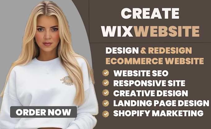 Bestseller - build wix website design and develop wix websites and wix ecommerce website