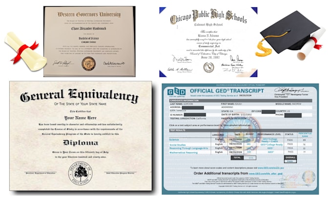 Bestseller - do urgent certificate, college transcript, ged transcript, diploma certificate