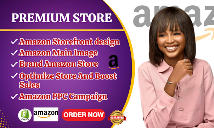 Gig Preview - Do amazon storefront design amazon brand store amazon marketing ppc store fba