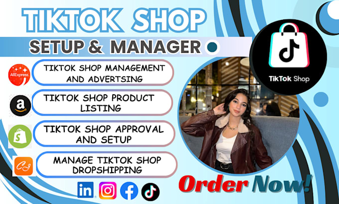 Bestseller - setup tiktok shop manage shopify marketing tiktok dropshipping product listing