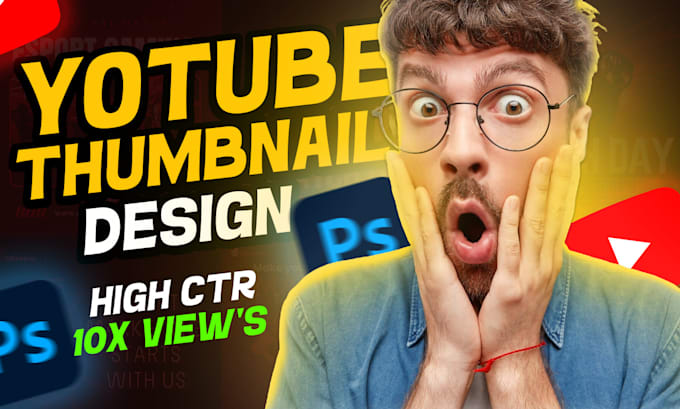 Gig Preview - Design a mind blowing youtube thumbnail for you