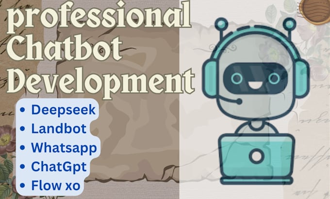 Gig Preview - Automate business create chatbot landbot voiceflow flow xo integrate deepseek