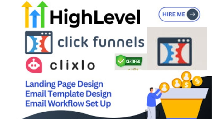 Gig Preview - Copy clone gohighlevel website clickfunnels go high level website builder