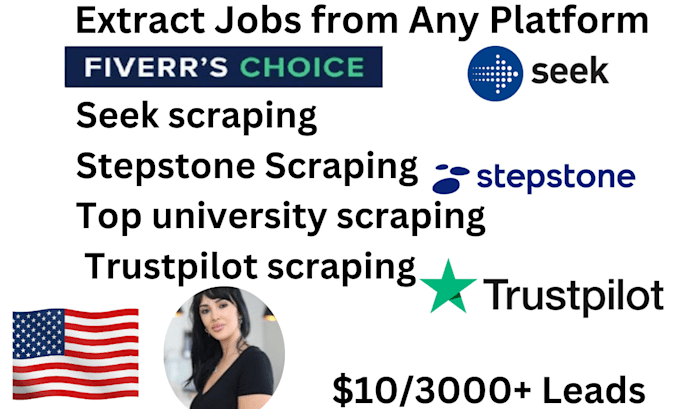 Bestseller - seek scraping, top universities scraping, stepstone scraping