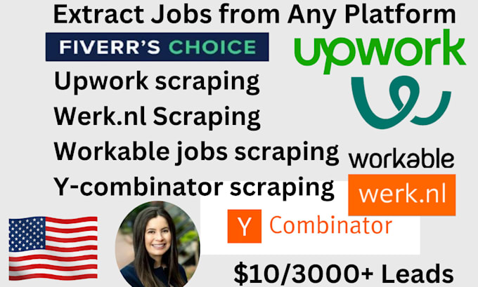 Gig Preview - Werk nl scraping, workable job scraping