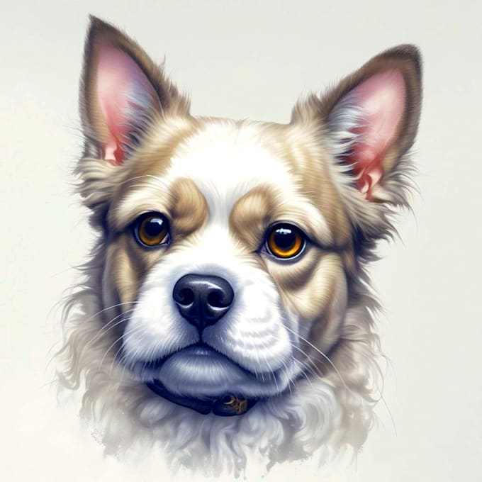 Gig Preview - Draw realistic cute pet portrait a custom illustration art