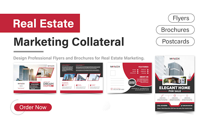 Gig Preview - Design flyers and brochures for real estate marketing