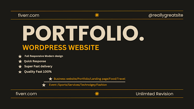 Gig Preview - Do personal portfolio company website,  blog , landing page