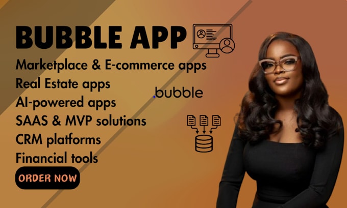 Gig Preview - Develop bubble io, adalo web app and mobile app, bubble app as bubble developer