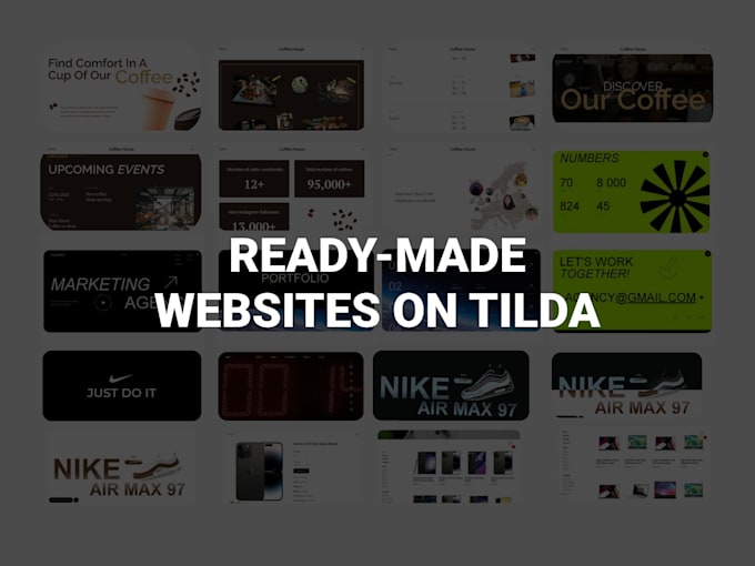 Gig Preview - Design a fully functional site with tilda