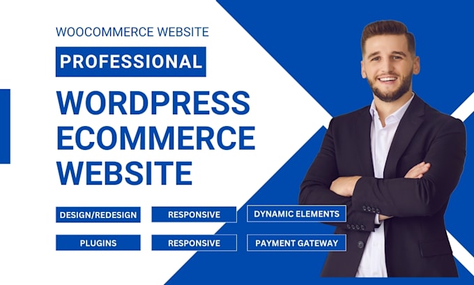 Gig Preview - Design wordpress ecommerce website, woocommerce online store