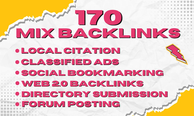 Bestseller - provide 170 mix backlinks to high da links, dofollow and nofollow links