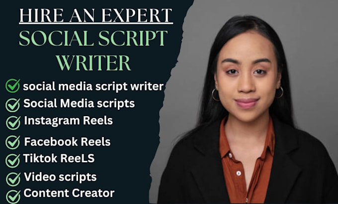 Bestseller - write engaging scripts for your instagram reels, tiktok, facebook, script writer