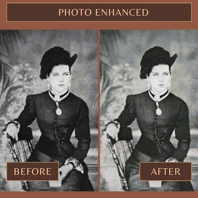 Gig Preview - Enhance, restore, sharpen, upscale, and denoise low quality images