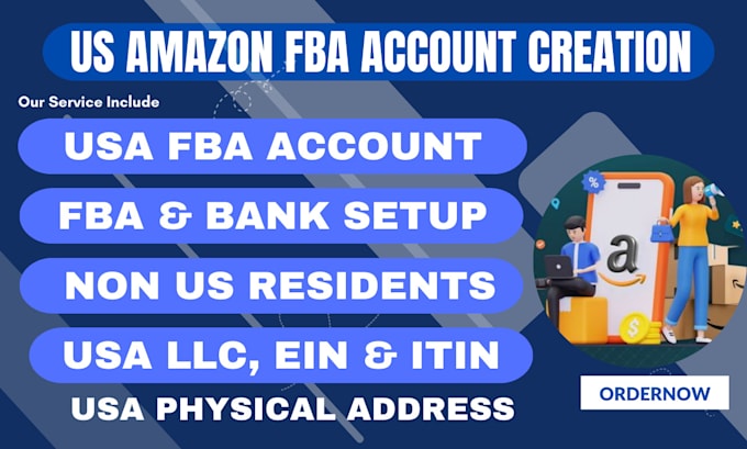 Gig Preview - Create verified fba amazon central seller account, amazon setup and verification