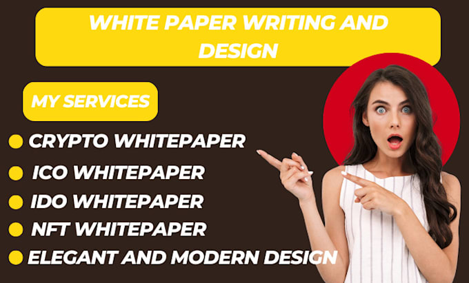 Gig Preview - Design professional white paper and crypto white paper