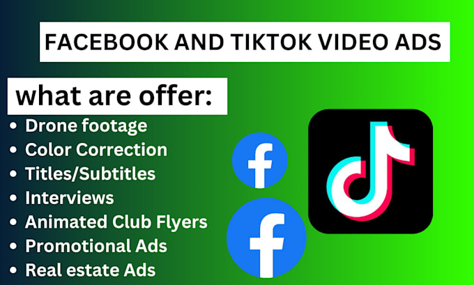 Gig Preview - Create facebook video advertisements and tik tok ads for dropshipping