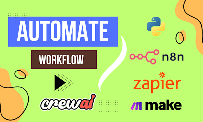 Gig Preview - Create ai agent automation workflow with crewai n8n make