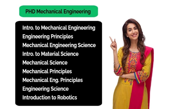 Gig Preview - Do mechanical engineering principles introduction to material science robotics