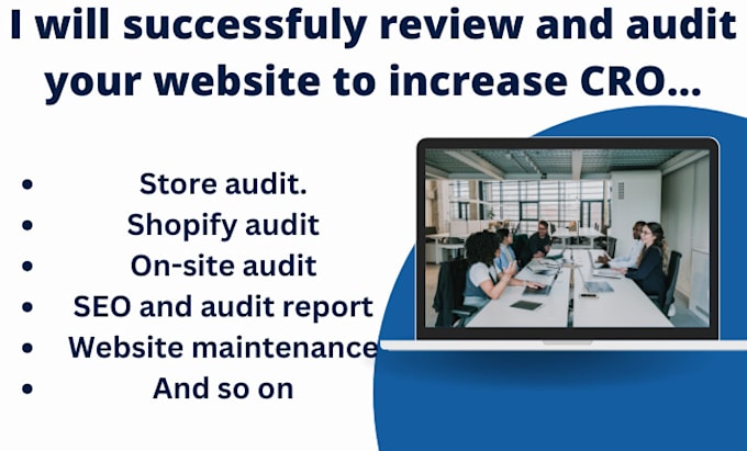 Gig Preview - Do website audit to increase website conversion and sales