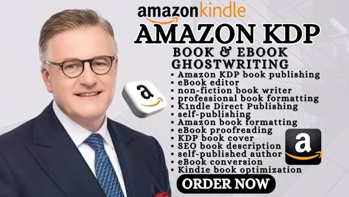 Gig Preview - Amazon kdp book publishing ebook editor non fiction ebook writer book formatting