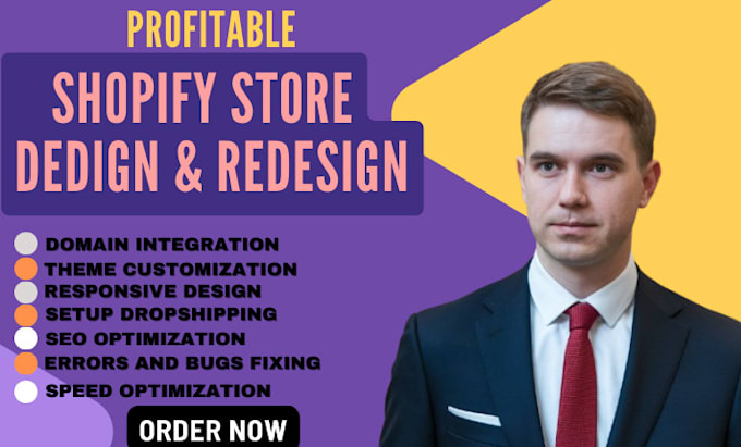 Gig Preview - Shopify website design shopify store redesign shopify print on demand