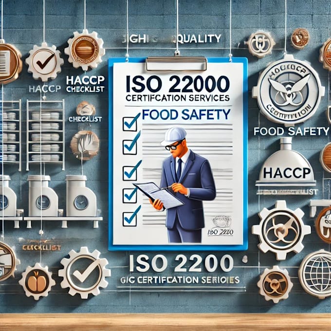 Gig Preview - Do fsms iso 22000 consulting and certification services