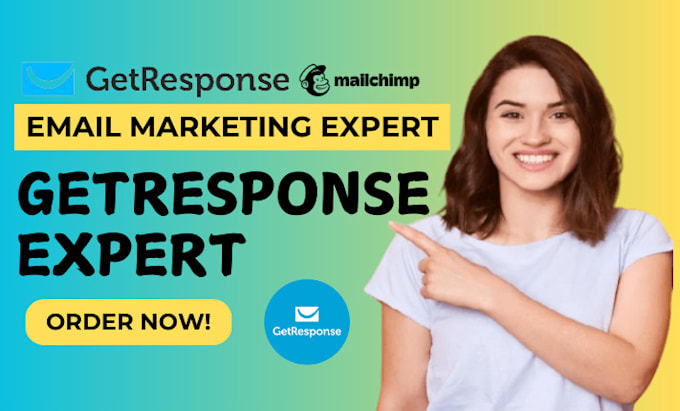 Bestseller - design landing page on mailchimp, getresponse website getresponse automaion pop