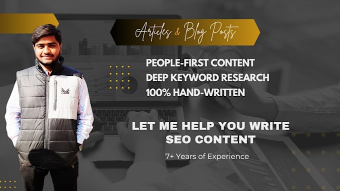 Bestseller - write SEO optimized articles and blog posts