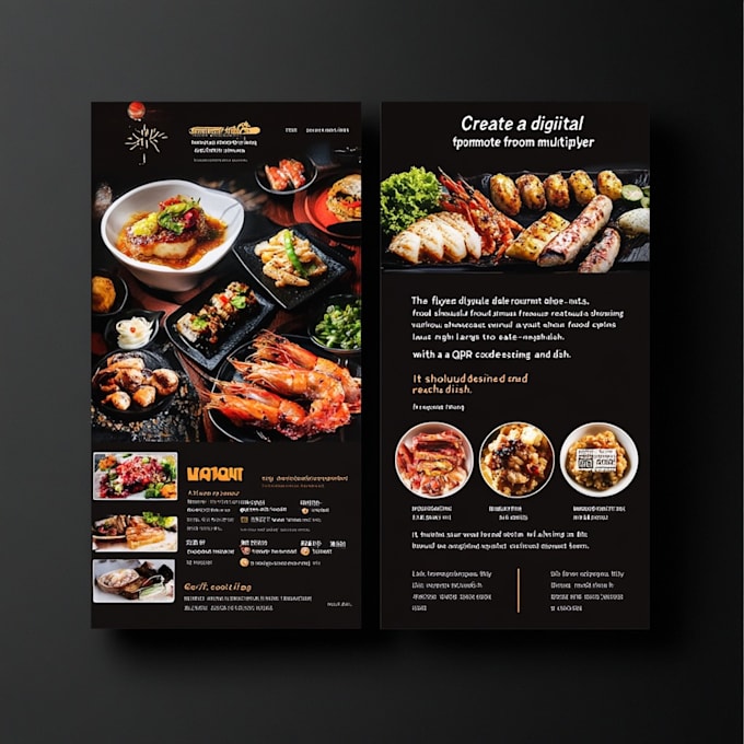 Gig Preview - Do amazing restaurant menu, menu design and food menu design