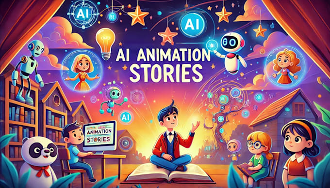 Gig Preview - Create amazing ai animation videos and ai animation kids stories