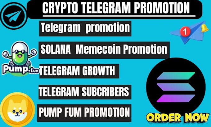 Gig Preview - Boots crypto telegram promotion, memecoin, pump fun promotion, pump token cto