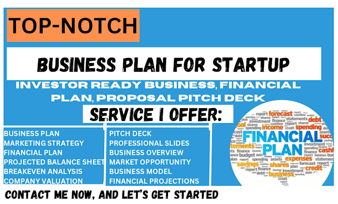 Gig Preview - Investor ready business plan for startup, financial plan, proposal pitch deck