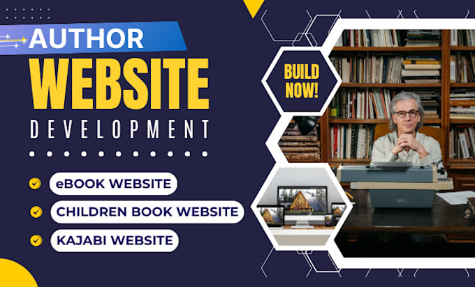 Gig Preview - Design book author website, ebook, kajabi website, book website, children book