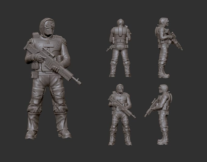 Gig Preview - Sculpt 3d miniature, figurines for 3d printing warhammer 40k dungeon and dragons