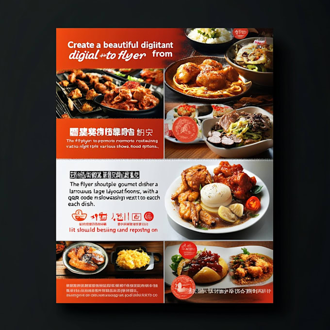 Gig Preview - Do a modern restaurant menu design, food menu and menu board