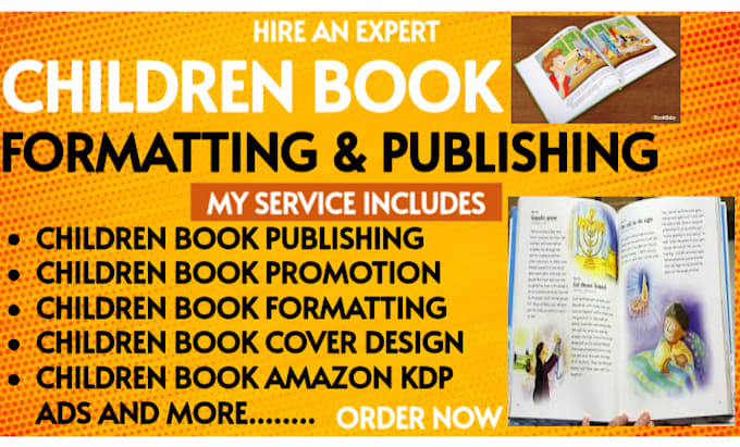 Gig Preview - Format children book for amazon kdp, ingramspark, lulu, teen book publishing