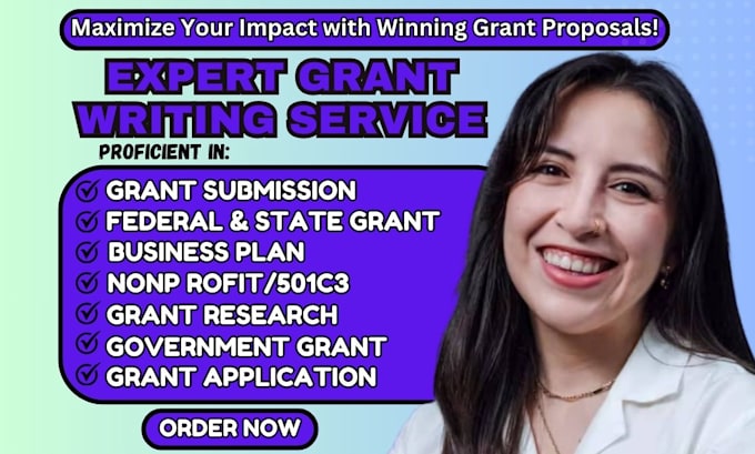 Gig Preview - Craft your grant proposal, grant research, do grant application, grant writing