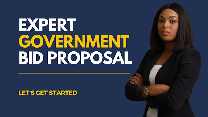 Gig Preview - Be your government contract bid proposal writer, request for proposal writer