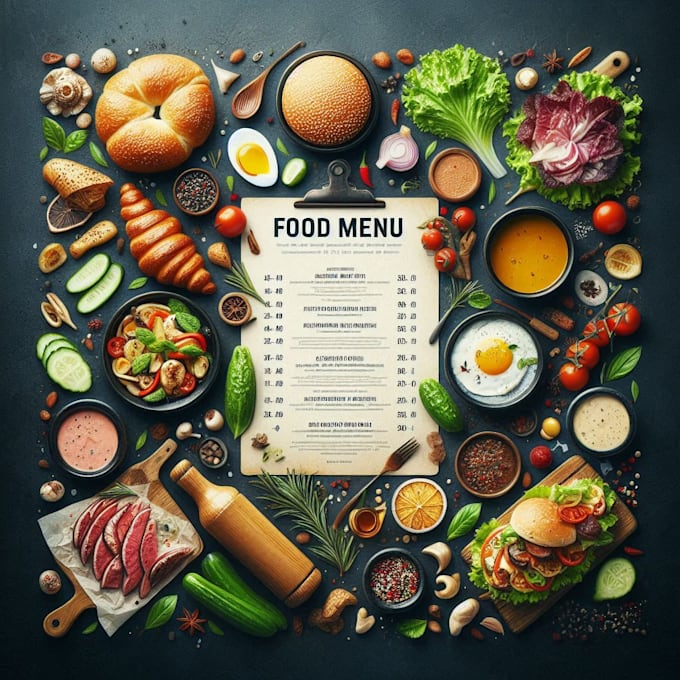 Gig Preview - Do amazing restaurant menu or food menu design