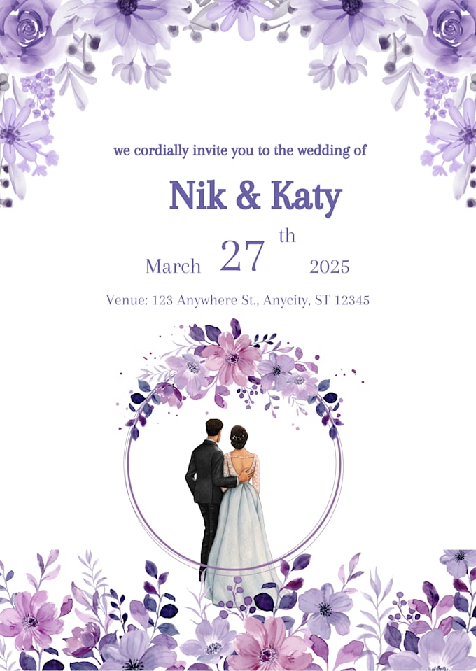 Gig Preview - Design elegant custom invitation design for special events