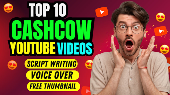 Gig Preview - Edit top 10 cash cow videos and faceless video editor and youtube automation