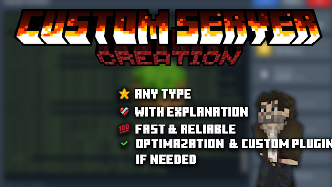 Gig Preview - Create you a custom minecraft server